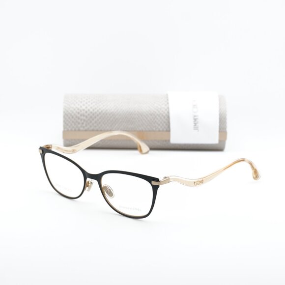 Jimmy Choo JC256 02M2 00 Cat Eye 51mm Eyeglasses - Black/Gold - Picture 7 of 10